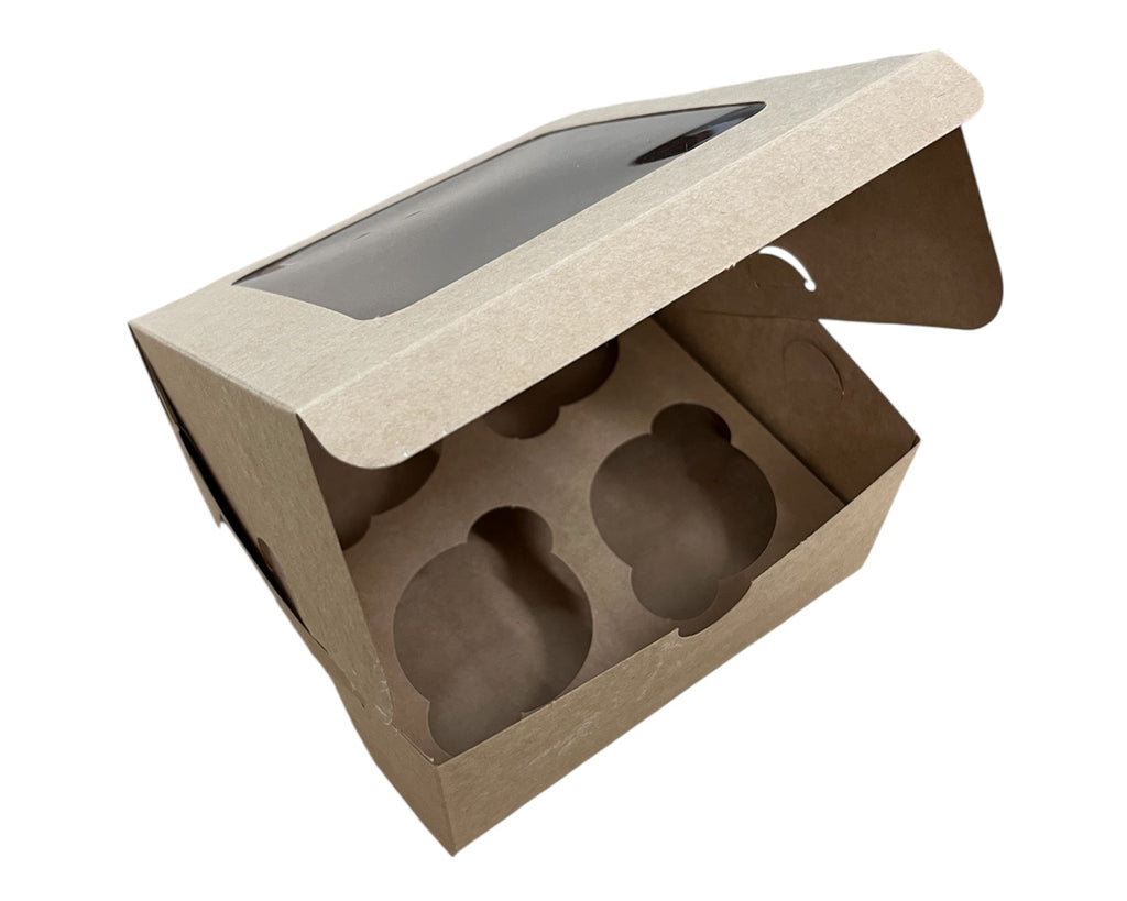 4 Cup Muffin Box with window